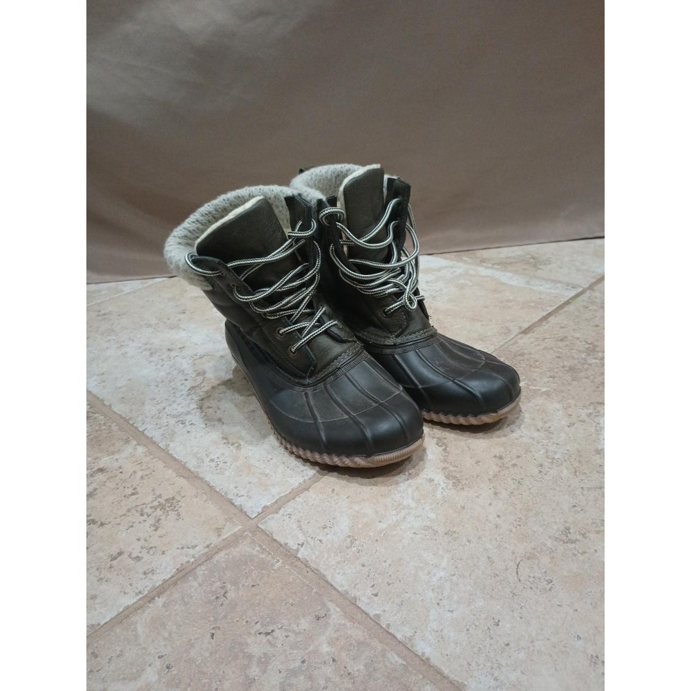 Magellan Outdoors Womens Duck Winter Boots Brown Style 157439 Size 8